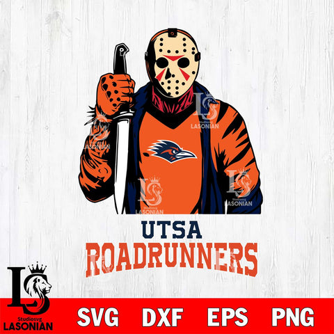 UTSA Roadrunners Jason Voorhees 6 Svg Eps Dxf Png File, Digital Download