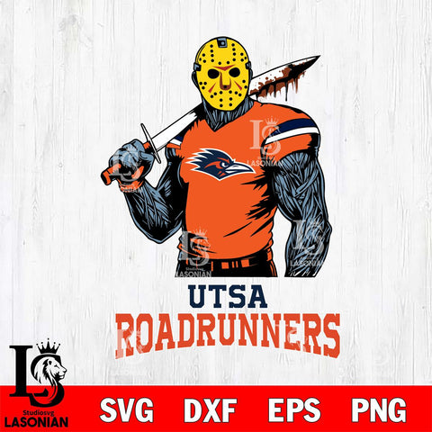 UTSA Roadrunners Jason Voorhees 7 Svg Eps Dxf Png File, Digital Download