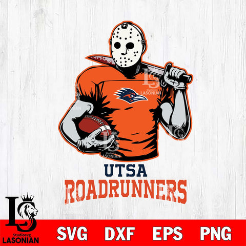 UTSA Roadrunners Jason Voorhees 9 Svg Eps Dxf Png File, Digital Download