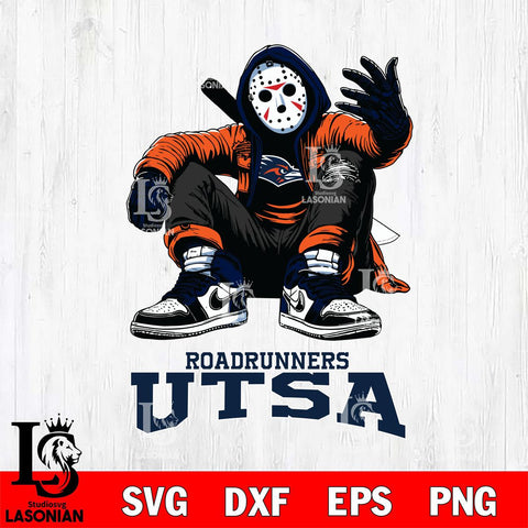 UTSA Roadrunners Jason Voorhees Halloween SVG Svg Eps Dxf Png File, Digital Download, Instant Download