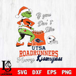 UTSA Roadrunners Merry kissmyass grinch Svg Eps Dxf Png File,NCAA Svg Files,Digital Download,Sublimation,Instant Download