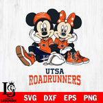 UTSA Roadrunners Mickey Minnie Mouse Football Sit Svg Eps Dxf Png File, NCAA svg , File Cut , Digital Download , Instant Download, Cut Svg Files