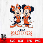 UTSA Roadrunners Mickey Minnie Mouse rugby ball Svg Eps Dxf Png File, NCAA svg , File Cut , Digital Download , Instant Download, Cut Svg Files