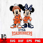 UTSA Roadrunners Mickey Minnie Rugby Hoodie Svg Eps Dxf Png File, NCAA svg , File Cut , Digital Download , Instant Download, Cut Svg Files