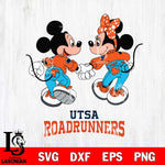 UTSA Roadrunners Mickey Minnie Valentine Rugby Svg Eps Dxf Png File, Digital Download ,Instant Download, Cricut File