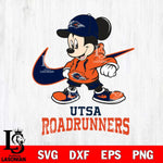 UTSA Roadrunners Mickey Mouse NIKE, Svg Eps Dxf Png File, Digital Download