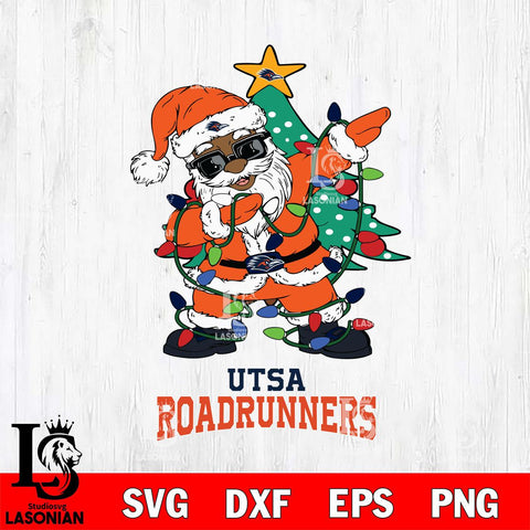 UTSA Roadrunners Santa Claus Ugly Christmas Svg dxf eps png pdf file,NCAA svg,Digital Download,Cricut file