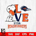 UTSA Roadrunners Snoopy Sport 10 Svg Eps Dxf Png File, Digital Download