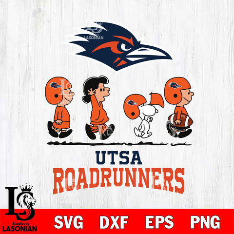 UTSA Roadrunners Snoopy Sport 12 Svg Eps Dxf Png File, Digital Download