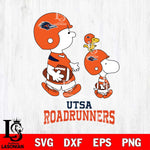 UTSA Roadrunners Snoopy Sport Svg Eps Dxf Png File, Digital Download