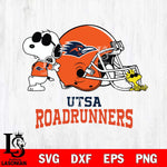 UTSA Roadrunners Snoopy Sport 2 Svg Eps Dxf Png File, Digital Download