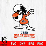 UTSA Roadrunners Snoopy Sport 3 Svg Eps Dxf Png File, Digital Download