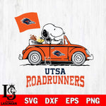 UTSA Roadrunners Snoopy Sport 5 Svg Eps Dxf Png File, Digital Download