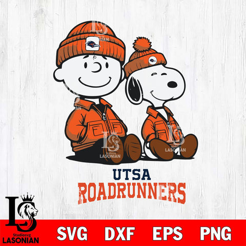 UTSA Roadrunners Snoopy Sport 6 Svg Eps Dxf Png File, Digital Download