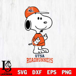 UTSA Roadrunners Snoopy Sport 8 Svg Eps Dxf Png File, Digital Download