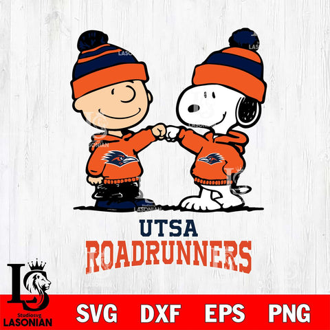 UTSA Roadrunners Snoopy Sport 9 Svg Eps Dxf Png File, Digital Download