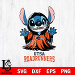 UTSA Roadrunners Stitch Ghost Svg Eps Dxf Png File, NCAA svg, Digital Download, Instant Download