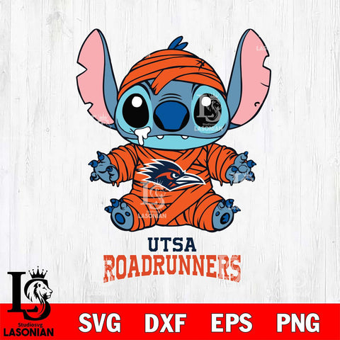 UTSA Roadrunners Stitch Mummy Svg Eps Dxf Png File, NCAA svg, Digital Download, Instant Download