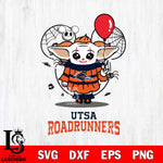 UTSA Roadrunners Stitch Pennywise Halloween Svg Eps Dxf Png File, Digital Download, Instant Download