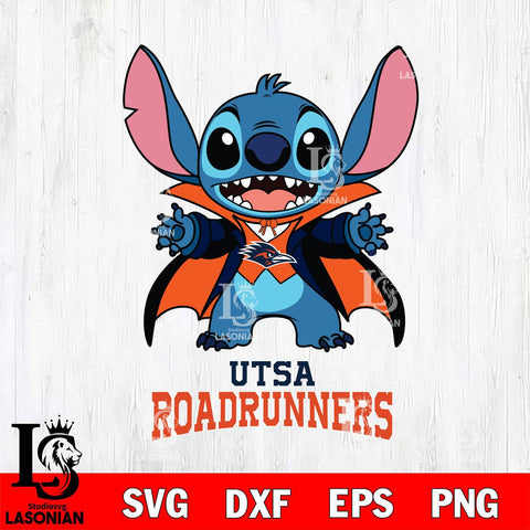 UTSA Roadrunners Stitch Vampire halloween Svg Eps Dxf Png File, NCAA svg, Digital Download, Instant Download