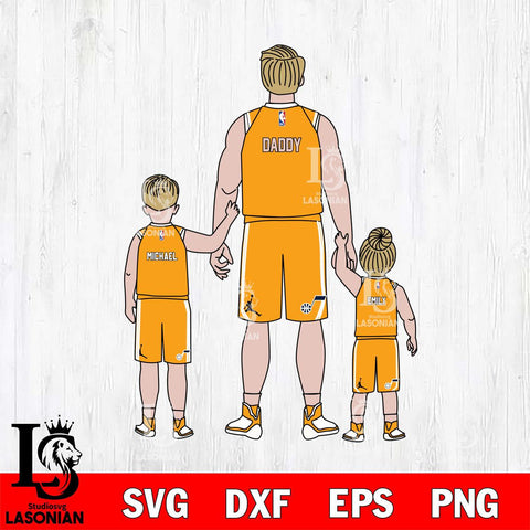 Utah Jazz Best Dad Ever , NBA Basketball ,Father day Svg Eps Dxf Png File, Digital Download, Instant Download