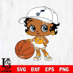 Utah Jazz Betty Boop NBA 12 Svg Eps Dxf Png File, NBA svg, Digital Download, Instant Download