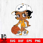 Utah Jazz Betty Boop NBA 5 Svg Eps Dxf Png File, NBA svg, Digital Download, Instant Download