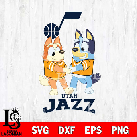 Utah Jazz Bluey Chilli Dance Svg Eps Dxf Png File, Digital Download, Instant Download