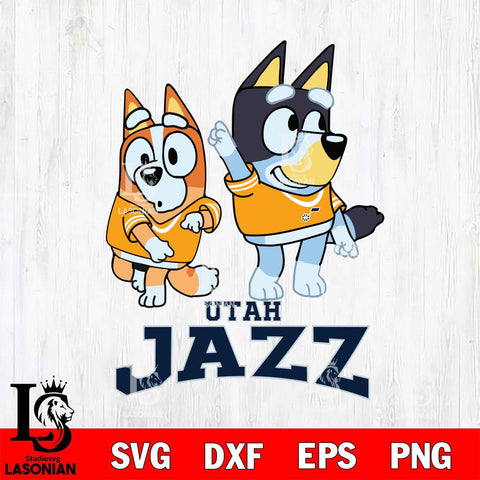 Utah Jazz Bluey Chilli Mode Dance Svg Eps Dxf Png File, Digital Download, Instant Download