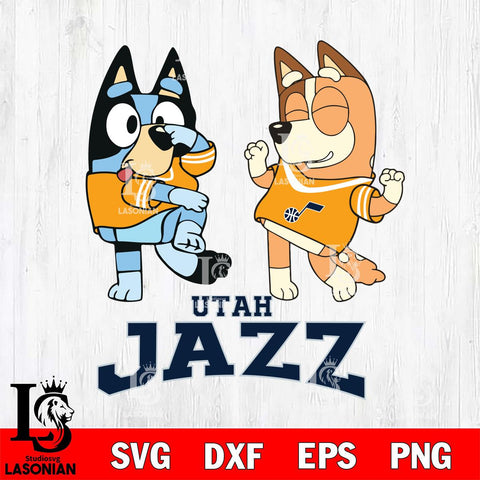 Utah Jazz Bluey Chilli Sport Svg Eps Dxf Png File, Digital Download, Instant Download