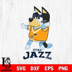 Utah Jazz Bluey Dad Dance Svg Eps Dxf Png File, Digital Download, Instant Download