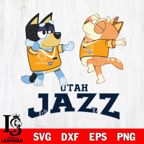 Utah Jazz Bluey Dance Svg Eps Dxf Png File, Digital Download, Instant Download