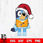 Utah Jazz Bluey Dog Christmas Svg Eps Dxf Png File, Digital Download, Instant Download