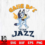 Utah Jazz Bluey Game Day Svg Eps Dxf Png File, Digital Download, Instant Download