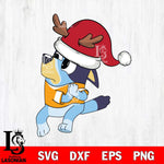 Utah Jazz Bluey Santa Claus Christmas Svg Eps Dxf Png File, Digital Download, Instant Download