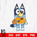 Utah Jazz Bluey sport 2 Svg Eps Dxf Png File, Digital Download, Instant Download