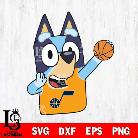 Utah Jazz Bluey sport Svg Eps Dxf Png File, Digital Download, Instant Download