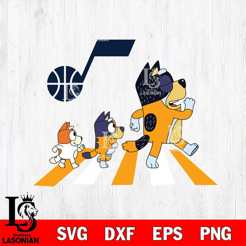 Utah Jazz Bluey sport 6 Svg Eps Dxf Png File, Digital Download, Instant Download