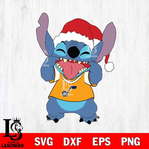 Utah Jazz Christmas Stitch Disney Svg Dxf Eps Png file, Digital download,Clipart, Cut Files Cricut , Silhouette