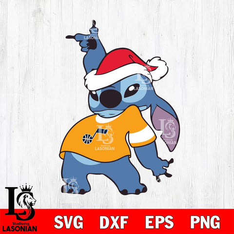 Utah Jazz Disney Lilo & Stitch Christmas Svg Dxf Eps Png file, Digital download,Clipart, Cut Files Cricut , Silhouette