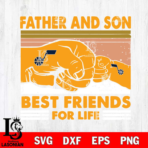 Utah Jazz Father And Son Best Friends For Life Svg Eps Dxf Png File, Digital Download, Instant Download