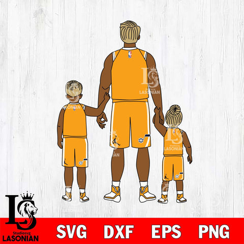 Utah Jazz Father day , Best Dad Ever , NBA Basketball Svg Eps Dxf Png File, Digital Download, Instant Download