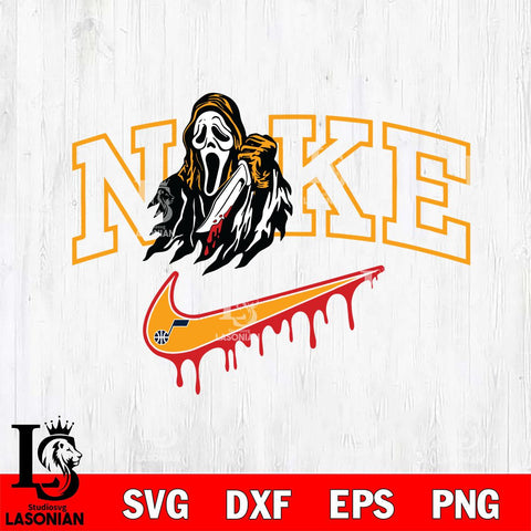 Utah Jazz Ghostface Nike Svg Eps Dxf Png File, Digital Download, Instant Download