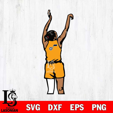 Utah Jazz Girl Basketball Svg Eps Dxf Png File, Digital Download, Instant Download