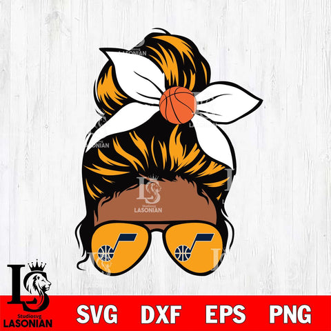 Utah Jazz Girls sport 9 Svg Eps Dxf Png File, Digital Download, Instant Download