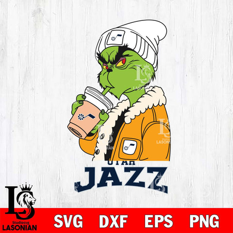 Utah Jazz Grinch Bougie Football Svg Eps Dxf Png File, Digital Download, Instant Download