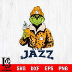 Utah Jazz Grinch Leopard Svg Eps Dxf Png File, Digital Download, Instant Download