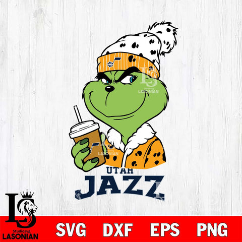 Utah Jazz Grinch hat Svg Eps Dxf Png File, Digital Download, Instant Download