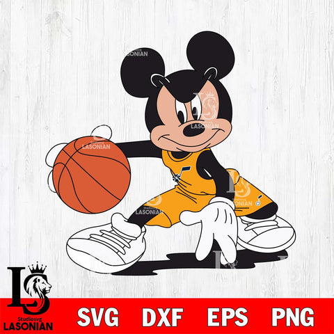 Utah Jazz Mickey Minne 4 Nba Svg Eps Dxf Png File, NBA svg, Digital Download, Instant Download