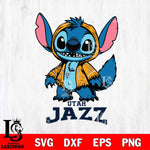 Utah Jazz Stitch Halloween Svg Eps Dxf Png File, NBA svg, Digital Download, Instant Download